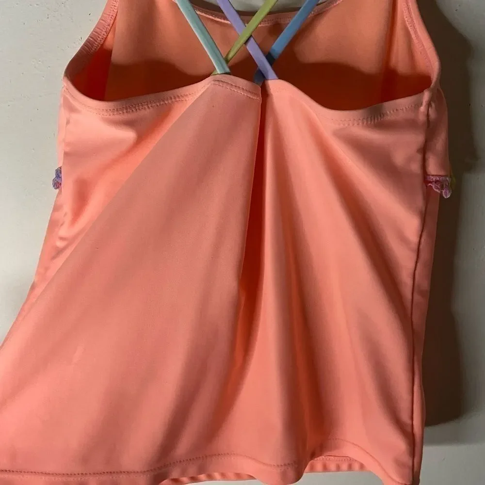Justice Girl’s Strappy Back Tankini Top Size 12